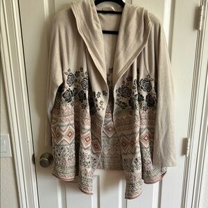Savanna Jane Floral Patterned Hooded Cardigan